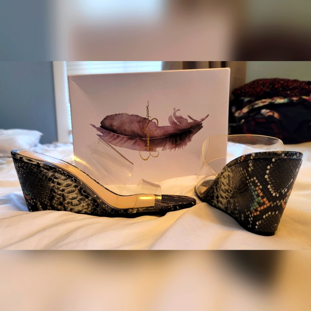 NIB Jessica Simpson wedges.